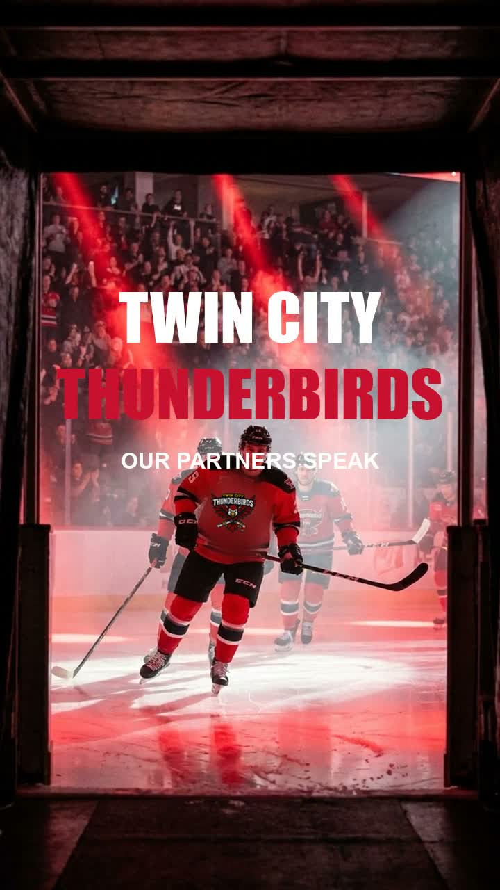 The Twin City Thunderbirds sponsor campaign film poster
